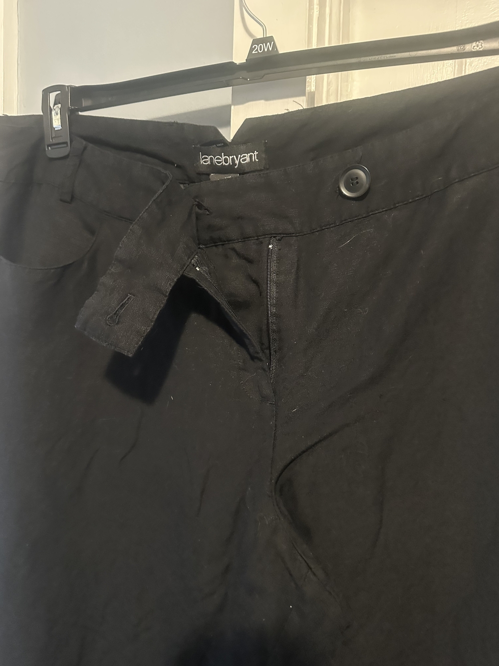 Lane Bryant Black Linen Trousers - Picture 2 of 3